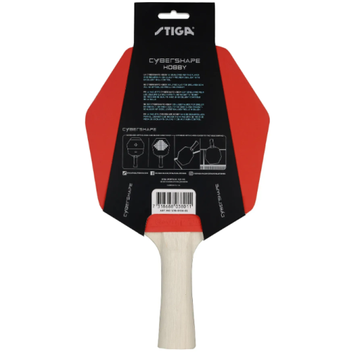 Ракетка для настольного тенниса  Stiga Cybershape Hobby FL (1216-0106-35) - фото №4